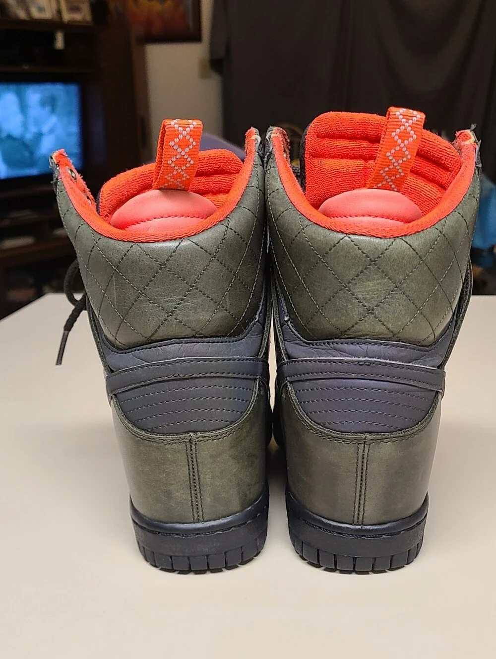 Nike Dunk Sky 2.0 Sequoia Green casual wedge skateboard sneakers size 7